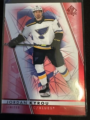 2022-23 SP Authentic Limited Red Jordan Kyrou #25 St. Louis Blues - Image 1 of 2