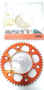 nos Genuine KTM HUSQVARNA REAR SPROCKET 48T ORANGE 7771015104804 - Picture 1 of 5