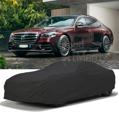 Cubierta completa interior satinada elástica para Mercedes-Benz Clase S negra contra arañazos Foto 1 de 4