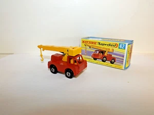 MATCHBOX TRANS S/F NO. 42-A IRON FAIRY CRANE RARE RED BODY, YELLOW BOOM NMIB - Picture 1 of 6
