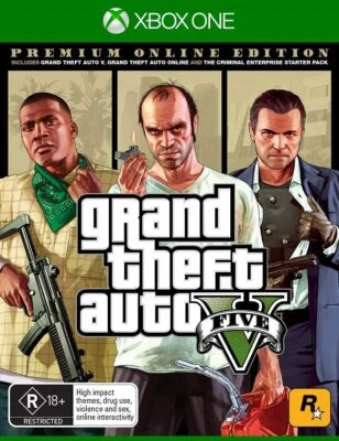 Grand Theft Auto 5 V GTA V For Xbox One X Adult Video Game Open World Game R18+ - Image 1 of 4