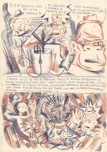 BLEXBOLEX PLANCHE ORIGINALE REVE CANNIBALE EPISODE 2 - FERRAILLE 2004 - Picture 1 of 1