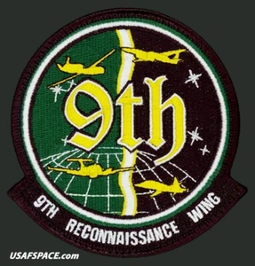 USAF 9A ALA RICOGNIZIONE -U-2- RQ-4-GLOBAL HAWK UAV-DOD PATCH VEL ORIGINALE - Foto 1 di 9