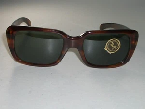 VINTAGE BAUSCH & LOMB RAY BAN MONTI L5072 MOCK TORT TRADITIONALS SUNGLASSES NEW - Picture 1 of 11