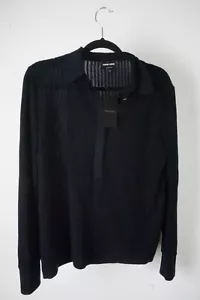 Giorgio Armani Sweater Buttoned Woven 100% Cashmere Sweater Sz 42 BRAND NEW - Picture 1 of 5