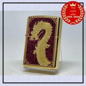 Zippo Lighter Dragon Gold Red GP-DRAGON88(B) Limited Edition 88 Only Random S/N - Picture 1 of 7