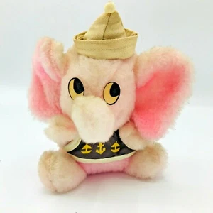 Peluche rosa elefante de peluche Hi-Lo Imports vintage 1961 - Imagen 1 de 12