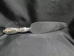 Silverplate Handle, Serrated Stainless Blade: Cake Server, 9 1/4" -- MM#001 - Picture 1 of 5