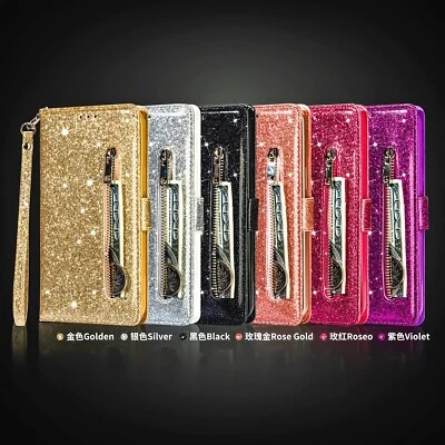 Flip Zipper Case Stand Leather Wallet Cover For iPhone 6 7 8 Plus X XS Max XR XS - Image 1 of 4