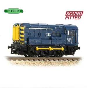 N Gauge Farish 371-015FSF DCC Sound Class 08 895 BR Blue Shunter Loco - Picture 1 of 2