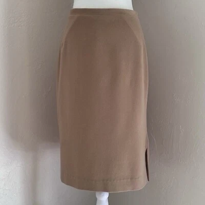 Adolfo Dominguez Wool Angora Blend Camel Pencil Skirt 42 EU / 6 US - Image 1 of 4