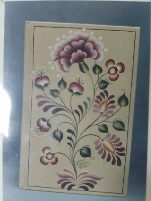 DEANNE FORTNAM 1990 FLORAL DIARY FOLK ART FLORAL DESIGN PAINTING PATTERN  - Image 1 of 3