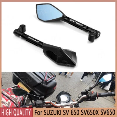 LOGO SV650 Motorcycle Accessorie Rearview Mirror For SUZUKI SV 650 SV650X SV650 - Image 1 of 4