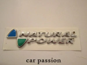 SCRITTA STEMMA NATURAL POWER FIAT ORIGINALE BAULE POSTERIORE logo emblem SIGN - Picture 1 of 1