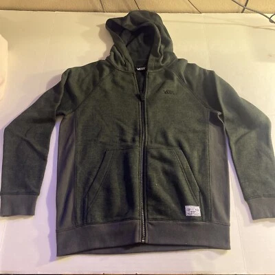 Vans Dark Gray Full Zip Hoodie Sweatshirt Youth Size Medium New without Tags - Image 1 of 4