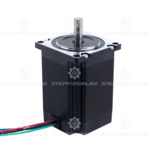 STEPPERONLINE Nema 23 1.9Nm 2.8A motore passo-passo 57x76.5mm 4 fili Φ8mm albero taglio a D - Foto 1 di 5
