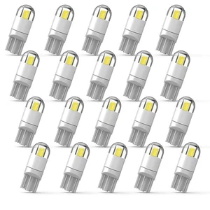 194 LED Car Bulb, 1.5W, 12V, White, 360 Degree Lighting, 20 Pack - Picture 1 of 8