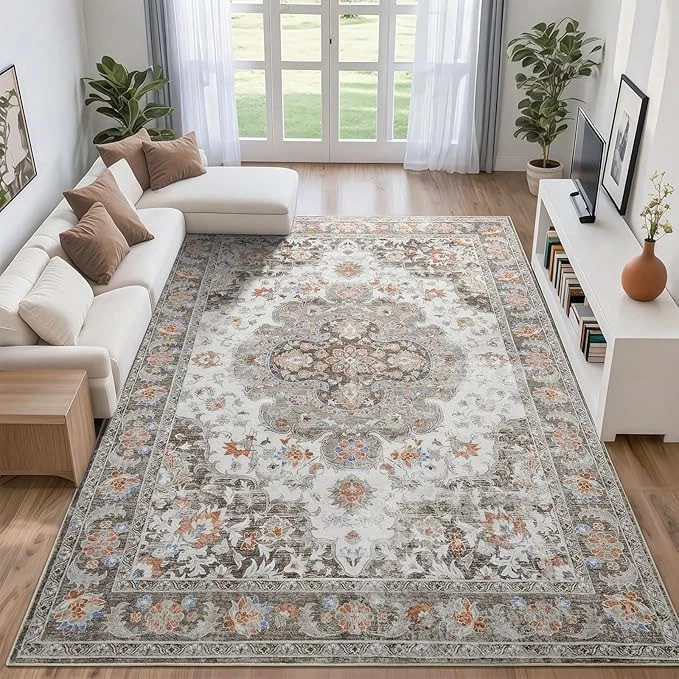 9 x 12 небольшой ковер | моющийся | Minky мягкий | от Opreine - Изображение 1 из 4