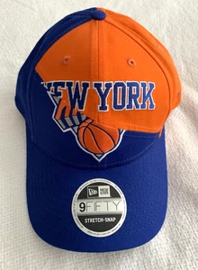NY KNICKS HAT NEW ERA 9FIFTY STRETCH SNAPBACK CAP SPLIT LOGO MSG NBA BASKETBALL - Picture 1 of 5