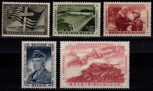 BELGIO 1957 Generale Patton 5v MNH** - Picture 1 of 1