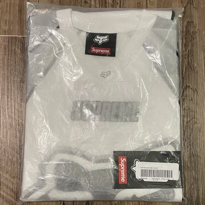Size M - FW25 Supreme Fox Racing DMX Jersey Longsleeve White Snow Camo IN HAND - Image 1 of 2