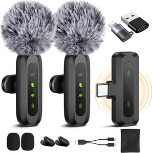 Jubolion Wireless Lavalier Microphone for Iphone, Ipad,Android on Offer £12 Only - Picture 1 of 8