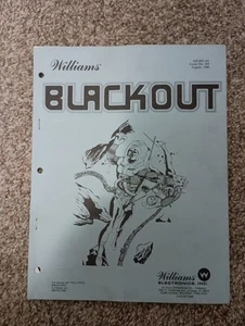Williams Blackout Pinball Set Of Manuals Including Schematics - Picture 1 of 4