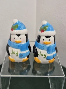 Bemalte Keramik Pinguin 'Joy' Salz und Pfefferstreuer - Bild 1 von 11