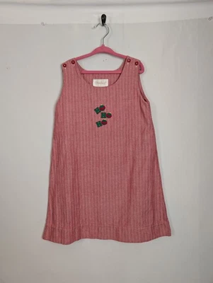 Strasburg Dress Girls Size 4 Holiday Christmas Jumper Ho Ho Ho - Image 1 of 4