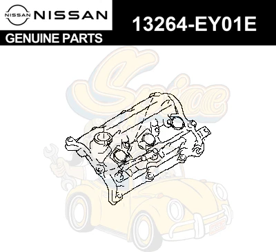 Cubierta de válvula basculante del motor lado izquierdo Nissan 370Z 2009-2020 13264-EY01E Foto 1 de 1