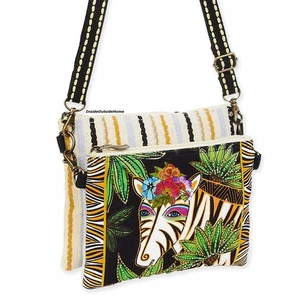 Laurel Burch Zebra Zahara MEDIUM-SMALL Crossbody Tote Bag Grandview Nw - Picture 1 of 4