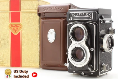 Rare White face [ MINT in Box] Rolleiflex T Model 3 Xenar 75mm f/3.5 From JAPAN - Image 1 of 4