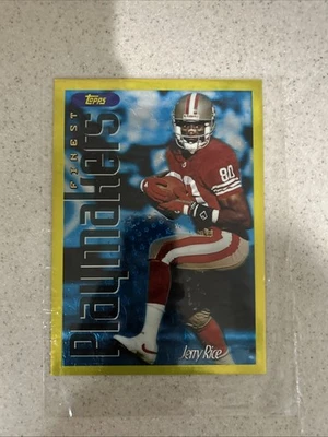 1996-97 Topps Finest Pro Bowl Promociones 5x7 Oro #4 Jerry Rice San Francisco 49ers Foto 1 de 3