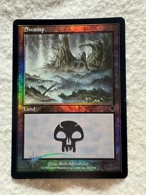 MTG - Swamp (340) - Invasion - Foil - NM - Free Shipping! - Image 1 of 2