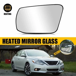 Mirror Glass For 2013-2018 Altima Nissan Sedan Backing with Plate Driver Side - Picture 1 of 15
