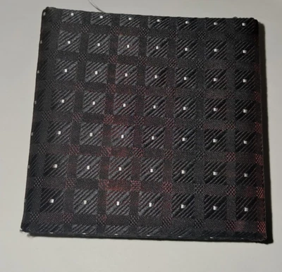 Lazy Bones Krawatten-Set mit Manschettenknöpfen –Schwarz Rot Kariert,Geschenkbox - Bild 1 von 3