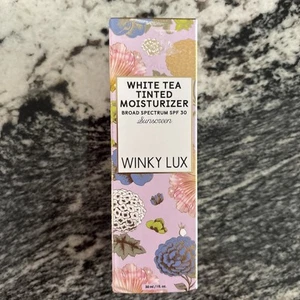 Winky Lux Weißer Tee getönter Schleier Feuchtigkeitscreme - tiefe Tönung - 1 fl oz - Neu im Karton - Bild 1 von 6