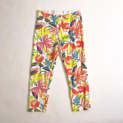Leggings florales de loto recortados Tea Collection, talla 12 Foto 1 de 4