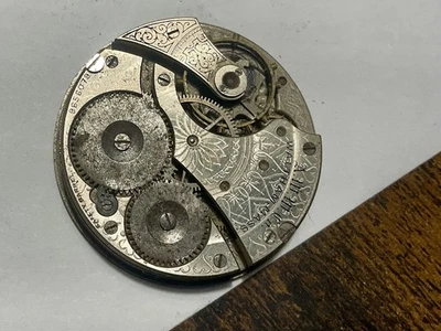 WALTHAM POCKET WATCH MOVEMENT GRADE 610 16s 7j  - Parts - Image 1 of 4