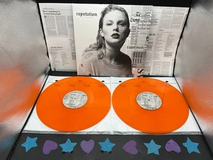 RARE Taylor Swift Reputation Orange FYE Exclusive Vinyl No Hype Sticker - Foto 1 di 8