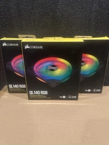 3x wentylatory pc Corsair QL 140 RGB - Zdjęcie 1 z 5