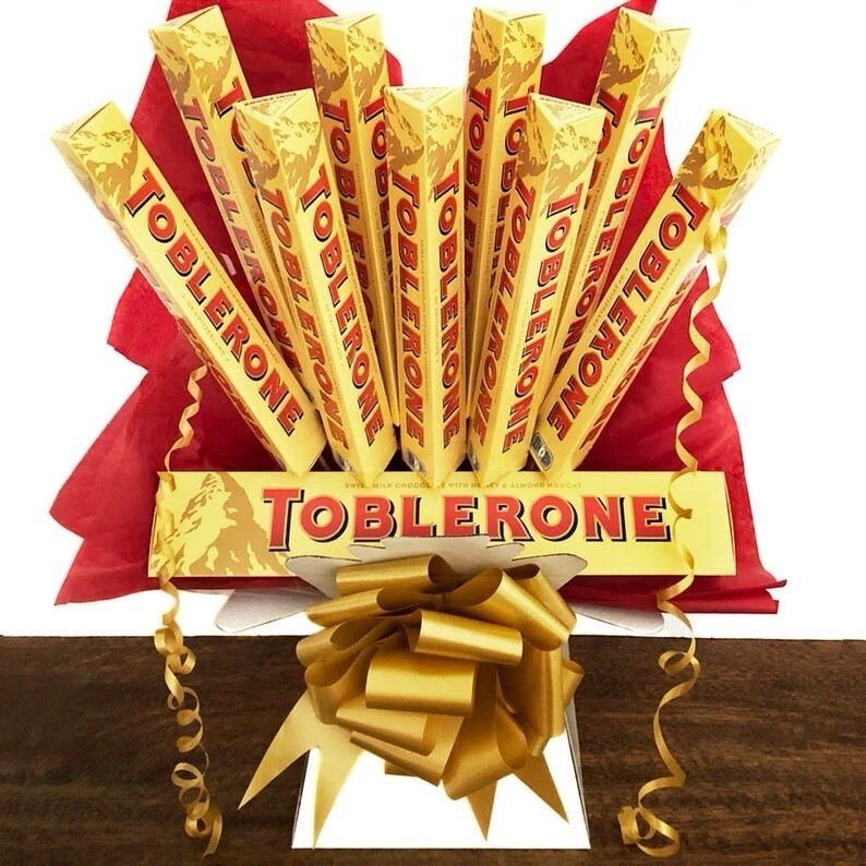 TOBLERONE Deluxe Chocolate Bouquet | Personalised Hamper | Christmas Gift XL 2kg - Image 1 of 1