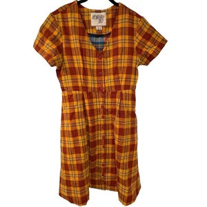 Mini Vestido Ace & Jig Manga Corta Cuello en V Cuadros Pequeño - Imagen 1 de 10