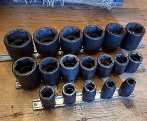 Snap-On Tools 18 Pc 1/2” Drive 3/8”-1-7/16” Shallow Impact Socket Set IM120-460 - Bild 1 von 9