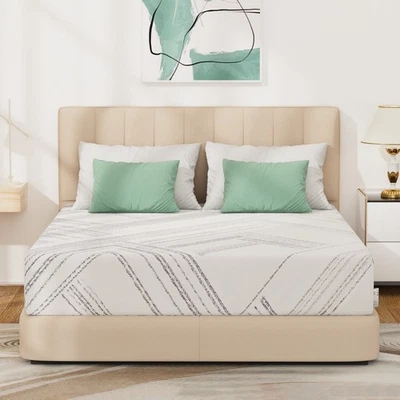 Colchón de espuma viscoelástica 10" 12" doble Queen King certificado CertiPUR-US en una caja Foto 1 de 4