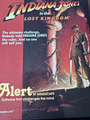 Indiana Jones in the Lost Kingdom Commodore C64, 198) Rare Mindscape Game - Image 1 of 4