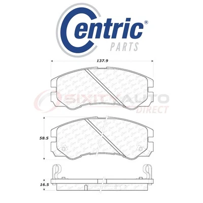 Centric C-TEK Ceramic Disc Brake Pads for 1992-2000 Isuzu Trooper 3.2L 3.5L fm Foto 1 de 4