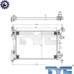 RADIATOR ENGINE COOLING 725-0035 FOR OPEL CORSA/Hatchback/Van A 14 XEL 4cyl 1.0L - Picture 1 of 6