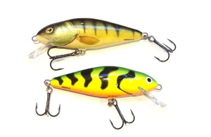 Salmo Barsch x 2 Floating Crankbait / Angelstecker Köder 8 cm - Bild 1 von 7