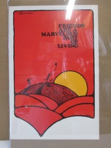 friends area Marvelous part of living Vintage Poster 1970's Kersten inv#G7814 - Picture 1 of 3